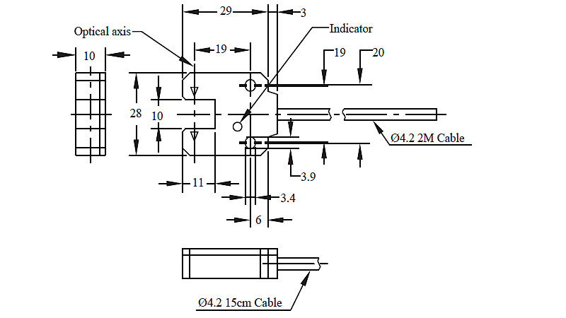 su n su p riko photoelectric sensor ushape