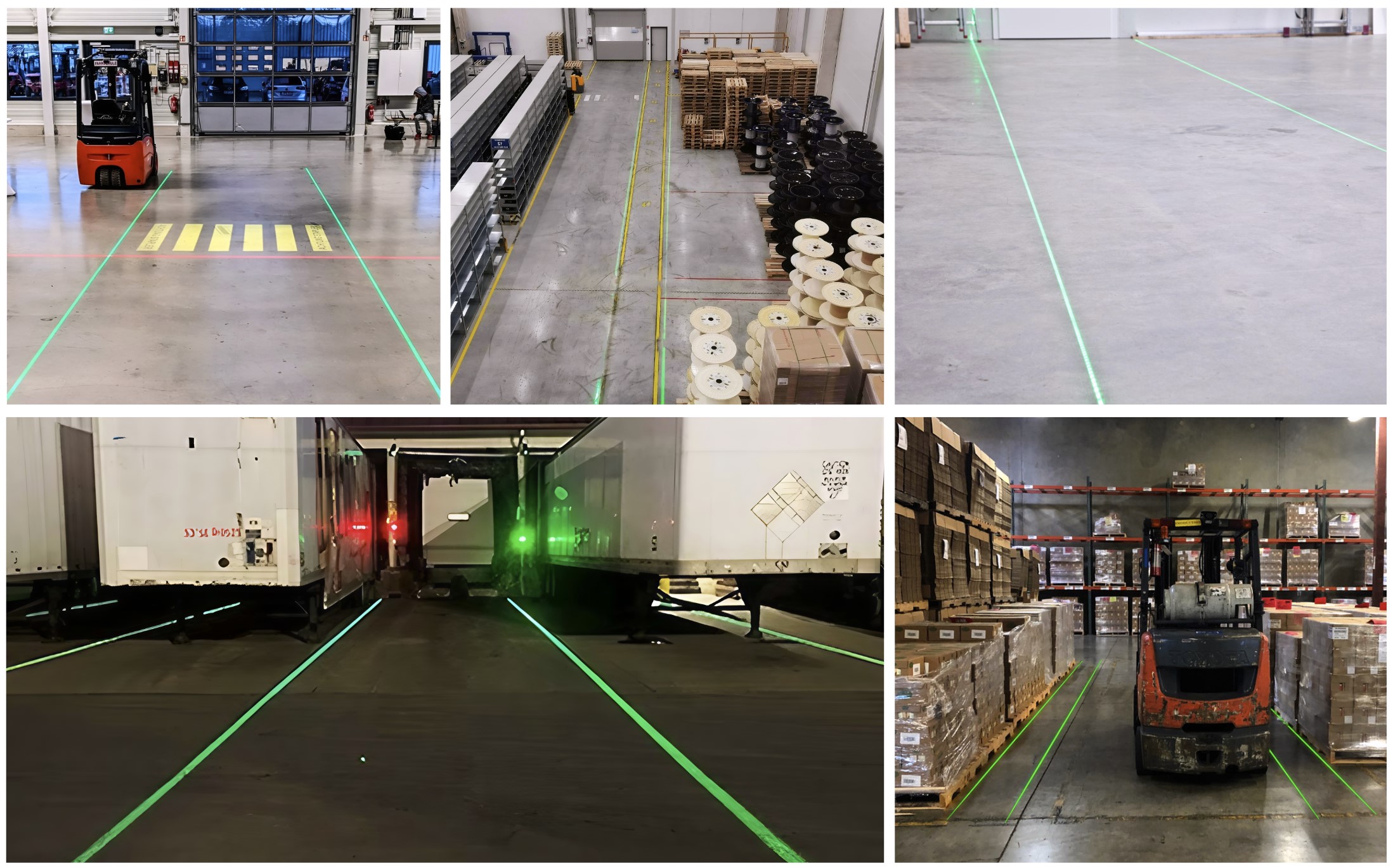 virturl line walkway by laser application